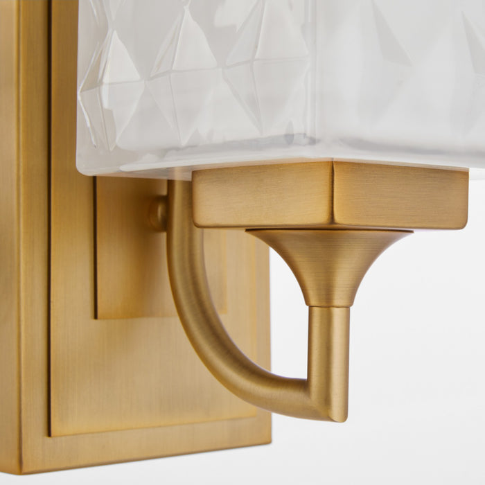 Quorum - 5502-1-47 - One Light Wall Mount - Diamonte - Brushed Brass