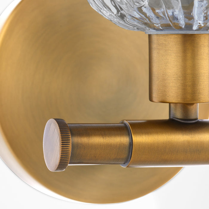 Quorum - 593-1-47 - One Light Wall Mount - Meriam - Brushed Brass