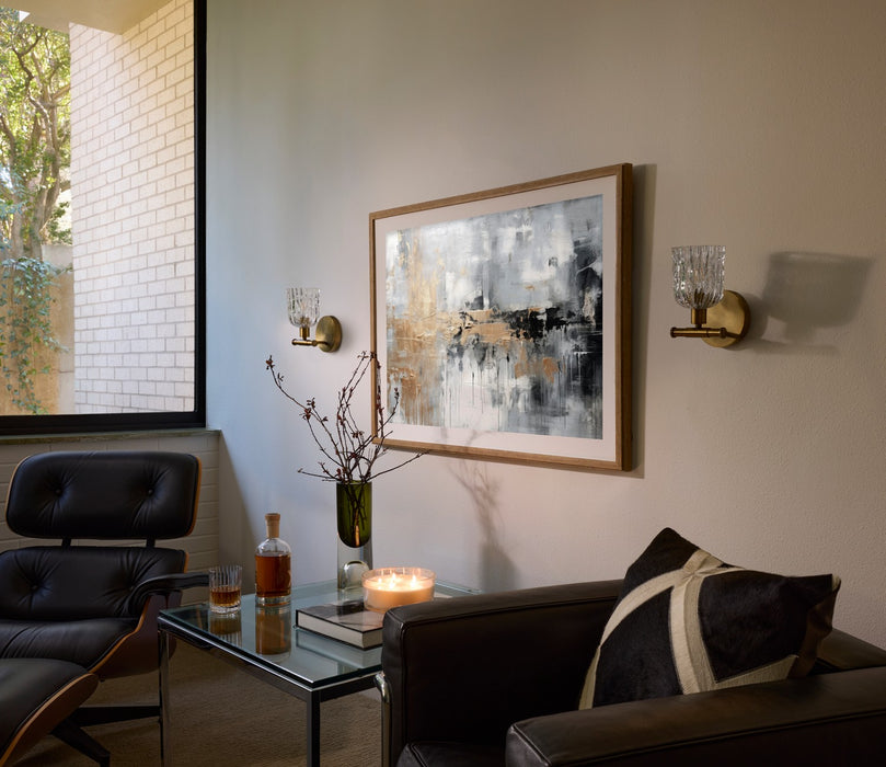 Quorum - 593-1-47 - One Light Wall Mount - Meriam - Brushed Brass