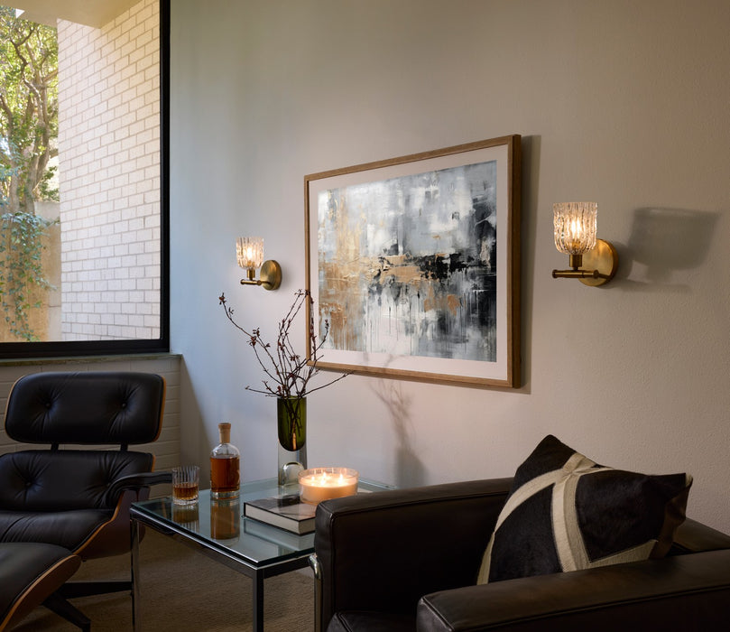 Quorum - 593-1-47 - One Light Wall Mount - Meriam - Brushed Brass