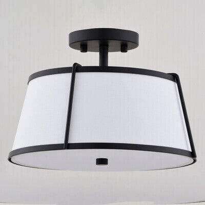 Vaxcel - C0329 - Two Light Semi-Flush Mount - Marion - Matte Black
