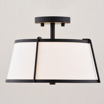 Vaxcel - C0329 - Two Light Semi-Flush Mount - Marion - Matte Black
