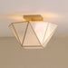 Vaxcel - C0331 - Two Light Semi-Flush Mount - Burnett - Muted Brass