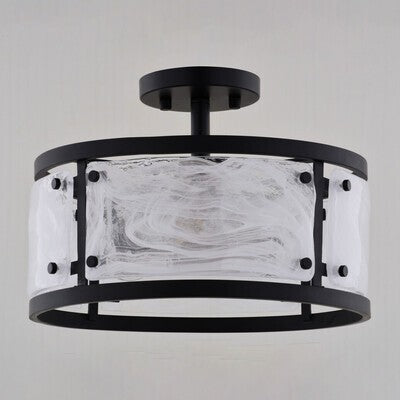 Vaxcel - C0333 - Three Light Semi-Flush Mount - Wilder - Matte Black