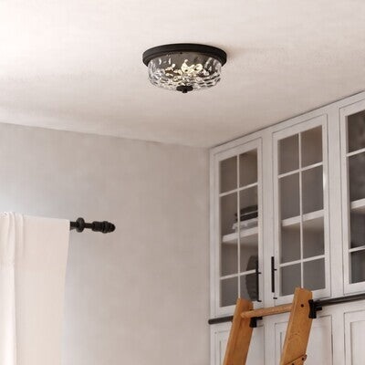 Vaxcel - C0335 - Two Light Flush Mount - Northlake - Matte Black