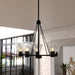 Vaxcel - H0309 - Five Light Chandelier - Dalton - Matte Black