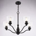 Vaxcel - H0311 - Five Light Chandelier - Bellwood - Matte Black