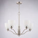 Vaxcel - H0312 - Five Light Chandelier - Bellwood - Satin Nickel