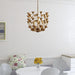 Vaxcel - P0433 - Five Light Pendant - Camellia - Gilded Gold
