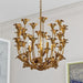 Vaxcel - P0433 - Five Light Pendant - Camellia - Gilded Gold