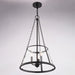 Vaxcel - P0437 - Three Light Pendant - Rochester - Matte Black