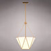 Vaxcel - P0439 - Three Light Pendant - Burnett - Muted Brass