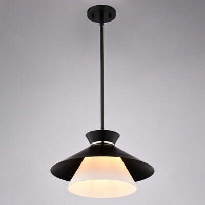 Vaxcel - P0440 - One Light Pendant - Loomis - Matte Black