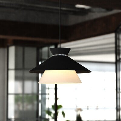 Vaxcel - P0440 - One Light Pendant - Loomis - Matte Black