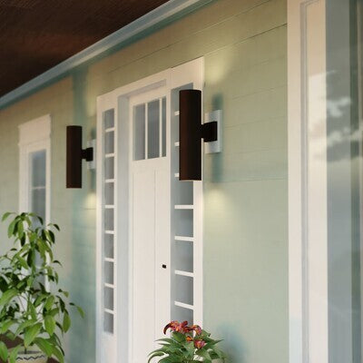 Vaxcel - T0790 - Two Light Outdoor Wall Mount - Chiasso - Deep Bronze