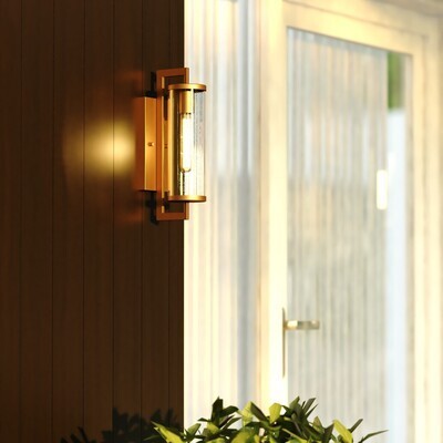 Vaxcel - T0791 - One Light Outdoor Wall Mount - Morgan Park - Warm Brass