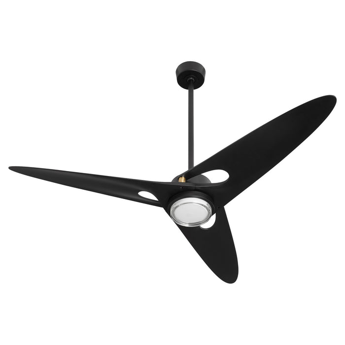 Quorum - 3-132-15 - 60"Ceiling Fan - Apogee - Matte Black|Aged Brass