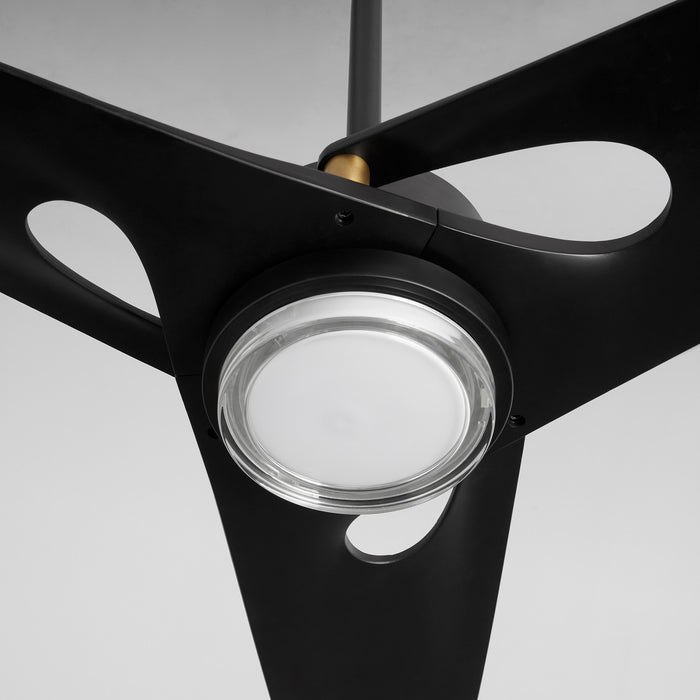Quorum - 3-132-15 - 60"Ceiling Fan - Apogee - Matte Black|Aged Brass