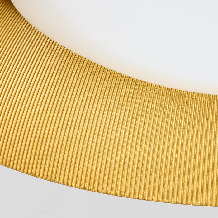 Quorum - 3-206-650 - LED Ceiling Mount - Lucci - White|Industrial Brass