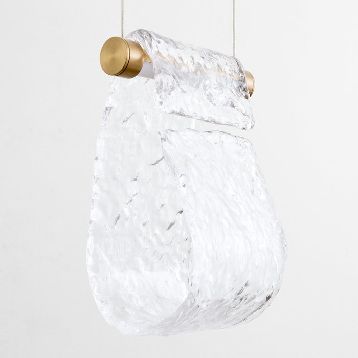 Oxygen - 3-6102-40 - LED Pendant - Veer - Aged Brass