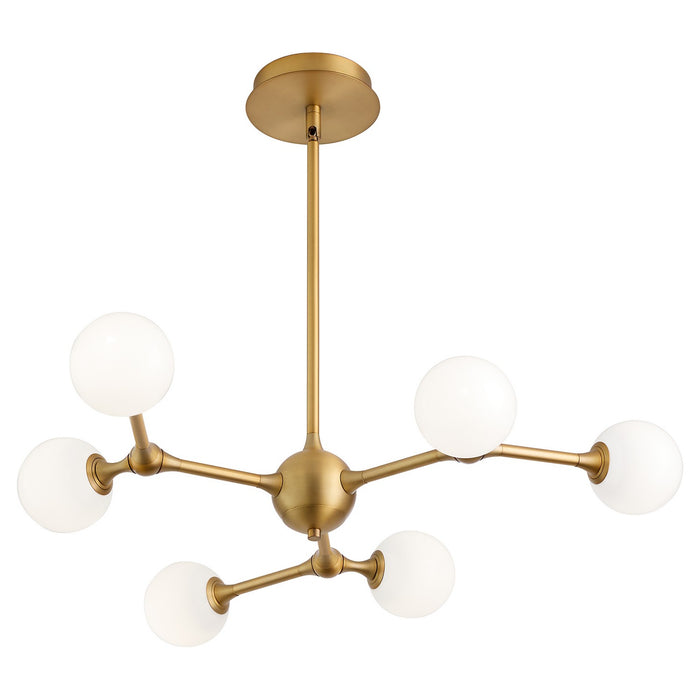 Quorum - 3-646-56 - LED Chandelier - Orbe - Brushed Brass
