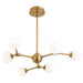 Quorum - 3-646-56 - LED Chandelier - Orbe - Brushed Brass