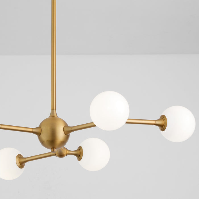 Quorum - 3-646-56 - LED Chandelier - Orbe - Brushed Brass