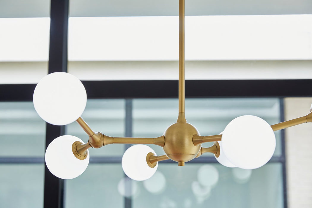 Quorum - 3-646-56 - LED Chandelier - Orbe - Brushed Brass