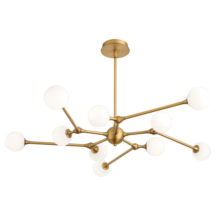 Quorum - 3-647-56 - LED Chandelier - Orbe - Brushed Brass