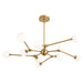 Quorum - 3-647-56 - LED Chandelier - Orbe - Brushed Brass