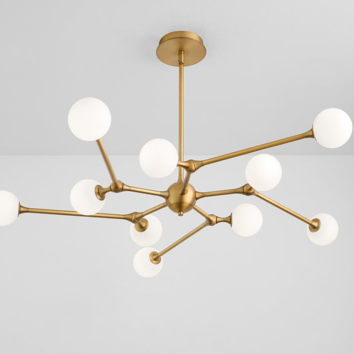 Quorum - 3-647-56 - LED Chandelier - Orbe - Brushed Brass