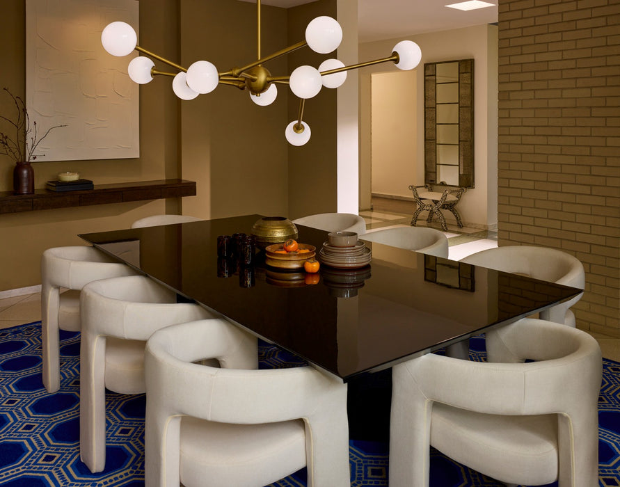 Quorum - 3-647-56 - LED Chandelier - Orbe - Brushed Brass