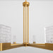 Quorum - 3-651-56 - LED Chandelier - Gamma - Brushed Brass