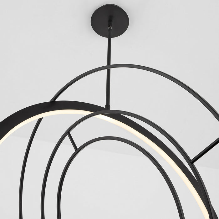 Oxygen - 3-658-15 - LED Pendant - Gallilei - Black