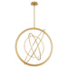 Oxygen - 3-658-40 - LED Pendant - Gallilei - Aged Brass