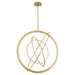 Oxygen - 3-658-40 - LED Pendant - Gallilei - Aged Brass