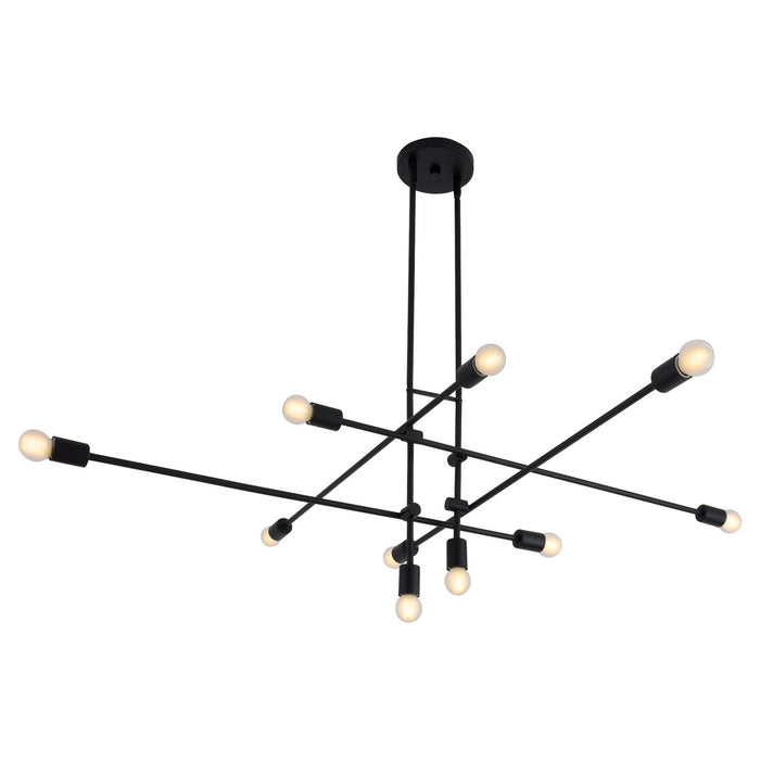 Quorum - 3-697-15 - Ten Light Chandelier - Mika - Black