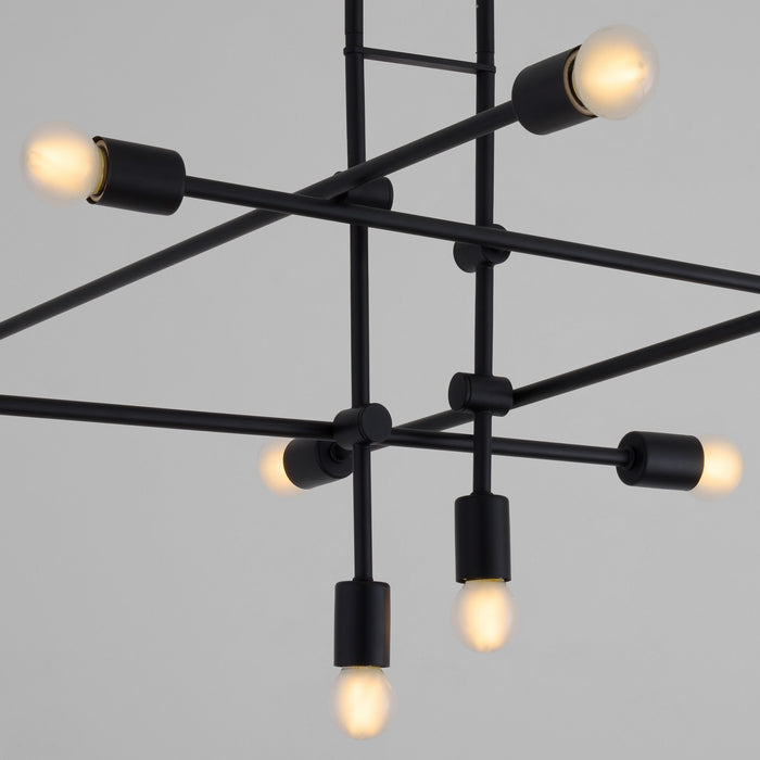 Quorum - 3-697-15 - Ten Light Chandelier - Mika - Black