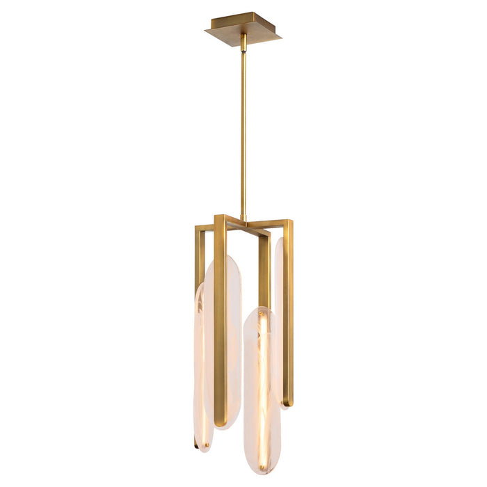 Quorum - 3-8145-56 - LED Pendant - Avian - Brushed Brass