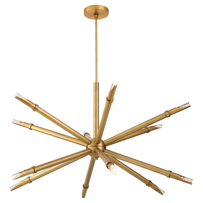 Quorum - 3-878-56 - LED Pendant - Ionis - Brushed Brass