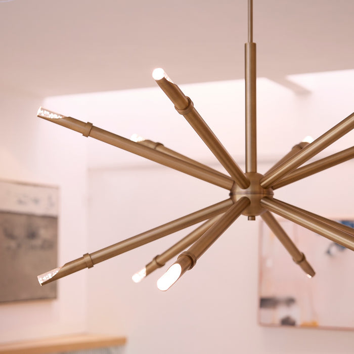 Quorum - 3-878-56 - LED Pendant - Ionis - Brushed Brass