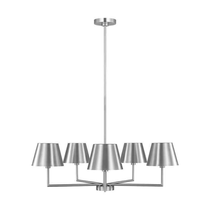 Visual Comfort Studio - DJC1265BS - Five Light Chandelier - Ender - Brushed Nickel
