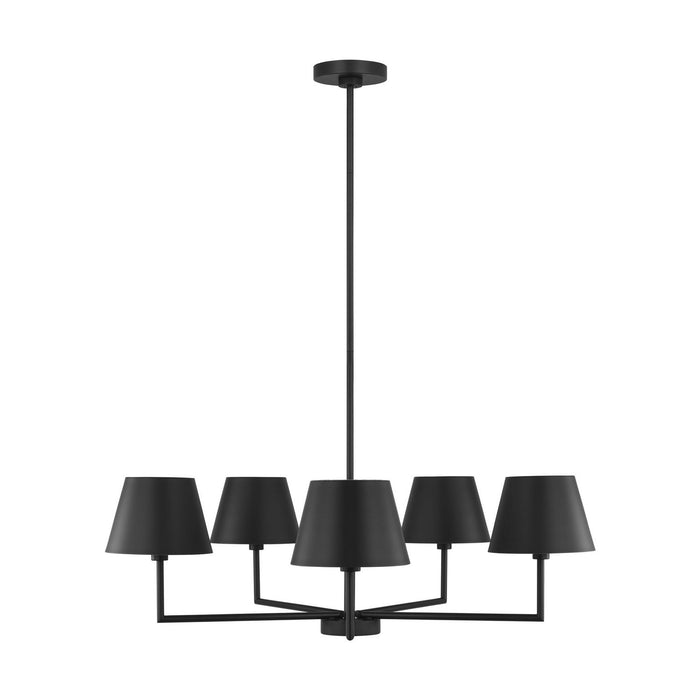Visual Comfort Studio - DJC1265MBK - Five Light Chandelier - Ender - Midnight Black