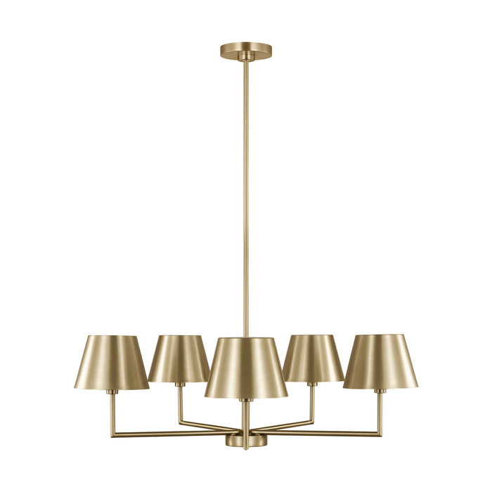 Visual Comfort Studio - DJC1265SB - Five Light Chandelier - Ender - Satin Brass