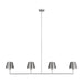 Visual Comfort Studio - DJC1274BS - Four Light Linear Chandelier - Ender - Brushed Nickel