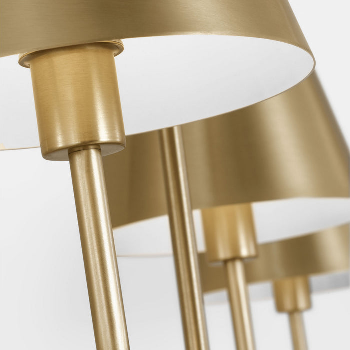 Visual Comfort Studio - DJC1274SB - Four Light Linear Chandelier - Ender - Satin Brass