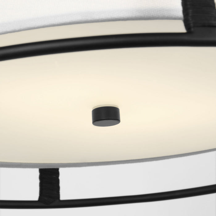 Visual Comfort Studio - DJF1002MBK - Two Light Flush Mount - Cortes - Midnight Black