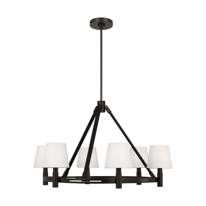 Visual Comfort Studio - LC1246AI - Six Light Chandelier - Grayson - Aged Iron