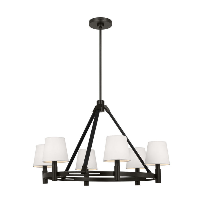 Visual Comfort Studio - LC1246AI - Six Light Chandelier - Grayson - Aged Iron