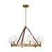Visual Comfort Studio - LC1246TWB - Six Light Chandelier - Grayson - Time Worn Brass